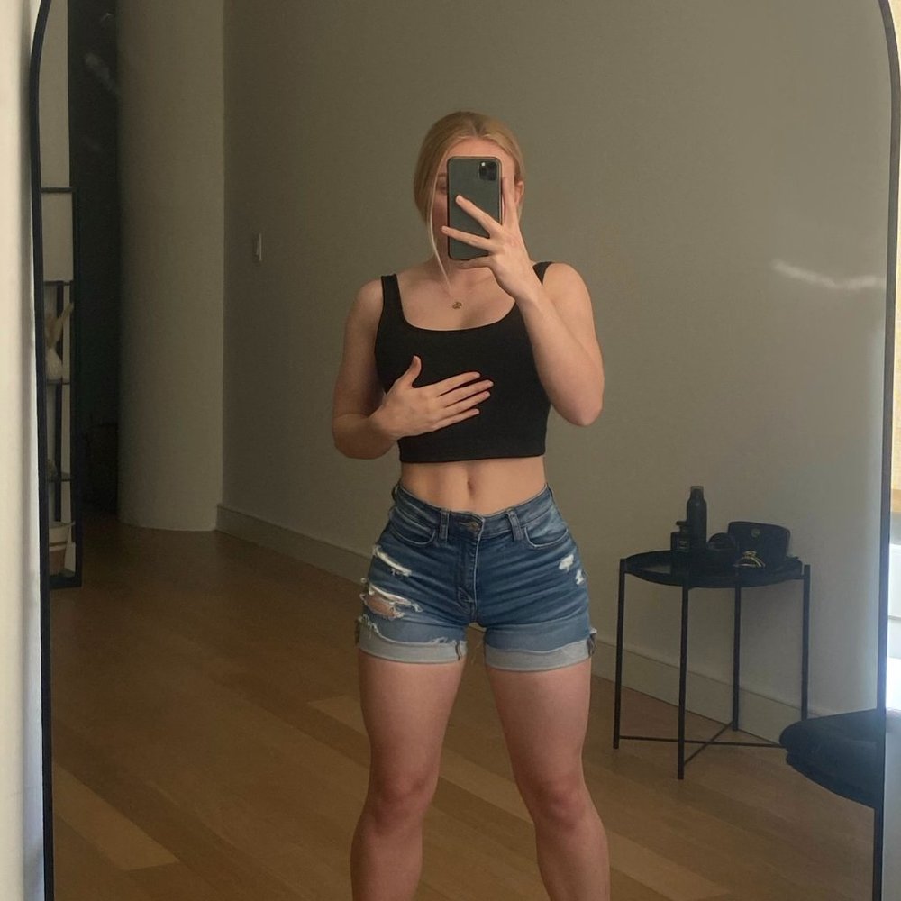 American Eagle Ripped Jean Shorts